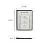 Restaurant Essentials 8.5" x 11" 4 page book fold menu cover, black, comes in each view 2