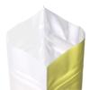 100pcs Frosted Clear Window Stand Up Colored Metallic Foil Resealable Zipper Seal Bags (Gold, Standup | 7.5oz) view 3