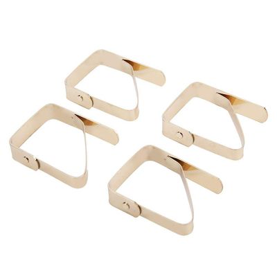 4Pcs Stainless Steel Table Cloth Cover Clips Anti Slip Tablecloth Holder Clamps 5 * 4cm Durable