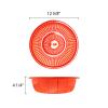 Thunder Group 12.5" plastic wash basket, comes in each view 2