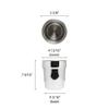 Restaurant Essentials 2.5 quart inset pan, comes in each view 2