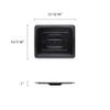 Restaurant Essentials Half size solid cover for polycarbonate food pan, black, comes in each view 2