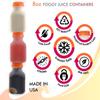 EcoQuality [100 PACK] Empty Plastic Juice Bottles with Tamper Evident Caps 8 OZ - Smoothie Bottles - Ideal for Juices, Milk, Smoothies, Picnic's and even Meal Prep Juice Containers view 3