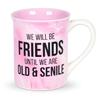 Enesco Our Name is Mud Old and Senile Friendship Coffee Mug, 16 Ounce, Multicolor view 1