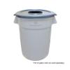Thunder Group PLTC032GH Trash Can Lid, Round, with Center Opening, Secure snap-on, Plastic, Gray (for PLTC032G) view 3