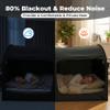 LEEDOR Bed Tent Dream Tents Bed Canopy Shelter Cabin Indoor Privacy Warm Breathable Pop Up Twin Size for Kids and Adult Patent Pending PitchBlack(Mattress Not Included) (LEEDOR2005) view 3