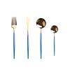 16-piece Silverware Flatware Cutlery Set Durable Stainless Steel Utensils Rainbow Handle With Gold.Service for 4 view 1