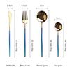 16-piece Silverware Flatware Cutlery Set Durable Stainless Steel Utensils Rainbow Handle With Gold.Service for 4 view 4