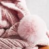 51x63 Crochet Velvet Chenille Throw Blanket Pink Pompoms Fluffy Chenille Blanket Cozy Warm Blanket Home Decorative Blanket Summer Fall Bed Couch Office Blanket Her Gift view 4