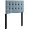 Modway Lily Biscuit Tufted Twin Performance Velvet Headboard, Light Blue view 3