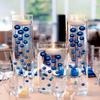 300 Floating Royal Blue/Navy Pearls - Jumbo Sizes - with Must Have Transparent Water Gels KIT for The Best Floating Effect - Fills 4 GL of Gels for Vases-Warm White Submersible Fairy Lights view 2