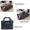 Canvas Firewood Log Carrier With Soft Silicone Handle,Amazoning Wood holder With Security Strap For Carry Wood To Fireplace, Stove, Campfire Or Bonfire (Grey) view 4