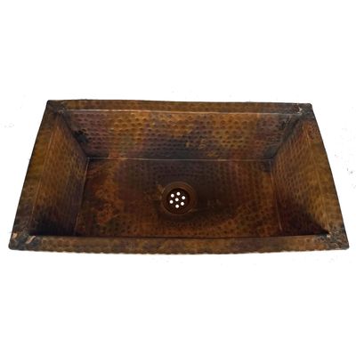 Rectangle Under Mount Copper Sink