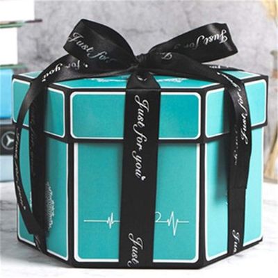 AOLISPRN Creative Explosion Box DIY Photo Album Box for Birthday Anniversary Valentine Day Wedding(Upgrade Version).