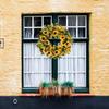 BOMAROLAN Artificial Sunflower Wreath 20 Inch Summer Fall Large Wreaths Springtime All Year Around Flower Green Leaves for Outdoor Front Door Indoor Wall Or Window Dcor view 4