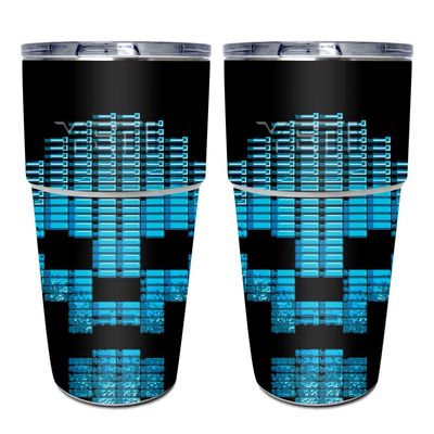 MightySkins Skin Compatible with Yeti Rambler 16 oz. Stackable Pints (2 Pack) - Equalizer | Protective, Durable, and Unique Vinyl Decal wrap Cover | Easy to Apply and Change Styles | Made in The USA