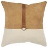 Rizzy Home Color Block Natural/Camel Decorative Poly Filled Pillow view 1