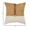 Rizzy Home Color Block Natural/Camel Decorative Poly Filled Pillow view 4