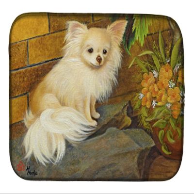 Caroline's Treasures MH1053DDM Chihuahua Just Basking Dish Drying Mat Absorbent Dish Drying Mat Pad for Kitchen Counter Dish Drainer Mat for Countertop, 14 x 21", Multicolor