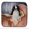 Caroline's Treasures MH1058DDM Japanese Chin Reading in Bed Dish Drying Mat Absorbent Dish Drying Mat Pad for Kitchen Counter Dish Drainer Mat for Countertop, 14 x 21", Multicolor view 1