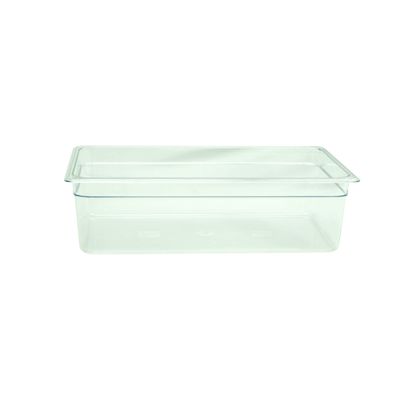 Restaurant Essentials Full size 6 inch deep polycarbonate food pan, comes in each