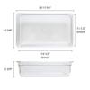 Restaurant Essentials Full size 6 inch deep polycarbonate food pan, comes in each view 2