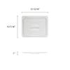 Restaurant Essentials Half size solid cover for polycarbonate food pan, comes in each view 2