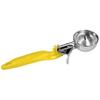Restaurant Essentials 1.63 oz lever disher, yellow ergo handle, comes in each view 1