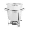 Restaurant Essentials Stainless steel 7 quart round marmite chafer, comes in each view 1