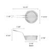 Restaurant Essentials 8" round nickel plated culinary basket, medium mesh, comes in each view 2