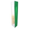 100pcs Frosted Clear Window Stand Up Colored Metallic Foil Resealable Zipper Seal Bags (Green, Standup | 7.5oz) view 2
