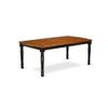 East West Furniture Dover 5-Piece Wooden Dining Set in Black/Cherry view 4