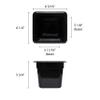 Restaurant Essentials Sixth size 6" deep polycarbonate food pan, black, comes in each view 2