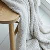 51" x71 Crochet Chenille Throw Blanket Fluffy Knitted Chenille Blanket Cozy Warm Blanket Home Decorative Grey Blanket Summer Fall Bed Couch Office Blanket view 2