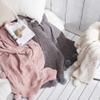 51x63 Knitted Pom Pom Velvet Chenille Throw Blanket Luxury White Chenille Blanket Plush Velvet Crochet Blanket Bed Sofa Couch Decor Family Friend Gift Throw view 4