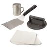 Cuisinart Smash Burger Kit, Cast Iron Press, Spatula, Seasoning Shaker and Patty Papers for Perfect Cookouts, Barbecues and Tailgates view 1