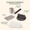 Cuisinart Smash Burger Kit, Cast Iron Press, Spatula, Seasoning Shaker and Patty Papers for Perfect Cookouts, Barbecues and Tailgates view 2