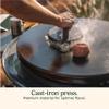 Cuisinart Smash Burger Kit, Cast Iron Press, Spatula, Seasoning Shaker and Patty Papers for Perfect Cookouts, Barbecues and Tailgates view 3
