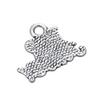 4 I Love Judo Charms, Antique Silver Tone (1K-112) view 2