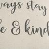Rizzy Home "Always Stay Humble & Kind Natural Decorative Poly Filled Pillow view 4