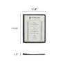 Restaurant Essentials 8.5" x 11" 3 page book fold menu cover, black, comes in each view 2