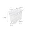 Restaurant Essentials Third size 8 inch deep polycarbonate food pan, comes in each view 2