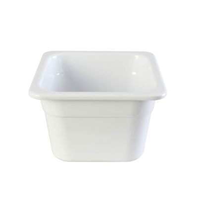 Restaurant Essentials Gastronorm pan melamine container, 1/6 size, 100mm/ 4" deep, comes in each