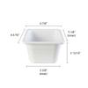 Restaurant Essentials Gastronorm pan melamine container, 1/6 size, 100mm/ 4" deep, comes in each view 2