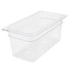 Restaurant Essentials Third size 6 inch deep polycarbonate food pan, comes in each view 1