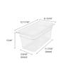 Restaurant Essentials Third size 6 inch deep polycarbonate food pan, comes in each view 2