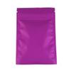 100pcs Frosted Clear Window Flat Colored Metallic Foil Resealable Zipper Seal Bags (Purple, Flat | 1.5oz) view 2