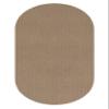 Indoor - Outdoor Area Rugs and Runners Constructed with Superior PET Fiber Made from 100% Purified Recycled Bottles. (5' x 8' Oval, Taupe) view 1