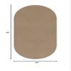 Indoor - Outdoor Area Rugs and Runners Constructed with Superior PET Fiber Made from 100% Purified Recycled Bottles. (5' x 8' Oval, Taupe) view 3