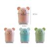 JLFTF Home Office Dormitory Creative Cute Desktop Trash can Home Living Room Coffee Table with Cover Small Paper Basket Mini flip Plastic Trash view 3